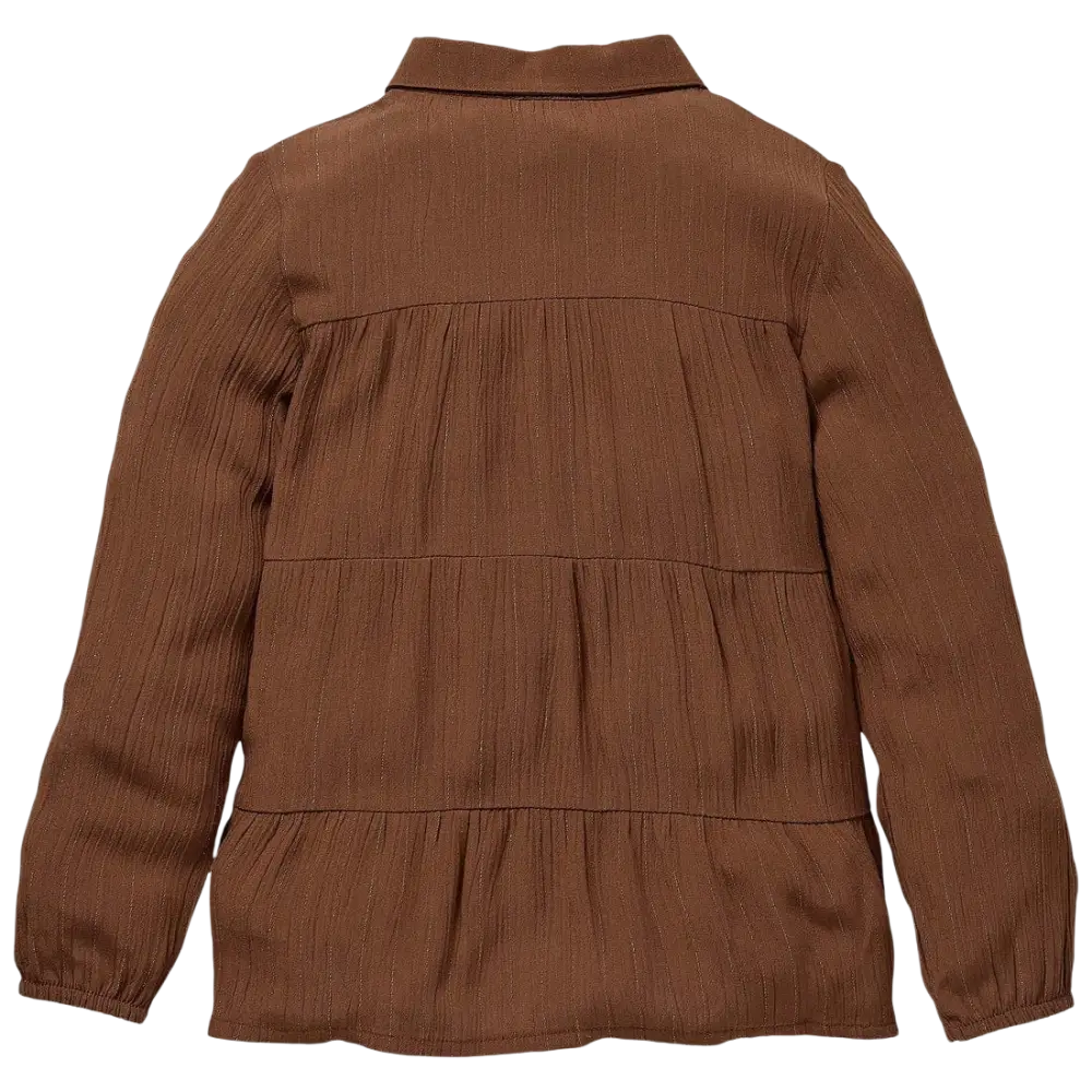 Blouse -- Shanti - 98 / Bruin - kinderkleding