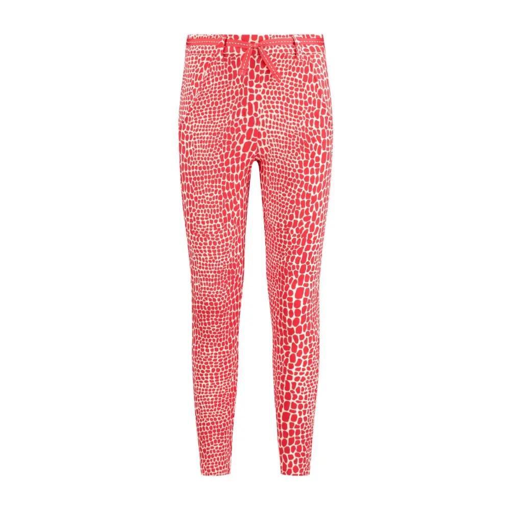 Broek -- Suze Print - 98/104 / Rood - kinderkleding