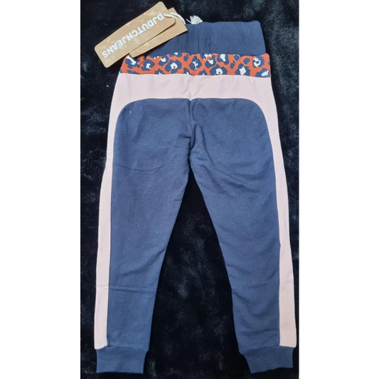 Joggingbroek -- Luipaard - 104 / Blauw - kinderkleding