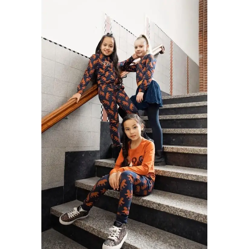 Joggingbroek -- Tijger - 146 / Blauw - kinderkleding