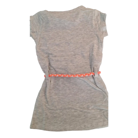 Jurk -- Basic Orange - 74 / Grijs - kinderkleding