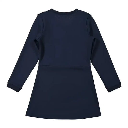 Jurk -- Rufles - 146 / Blauw - kinderkleding