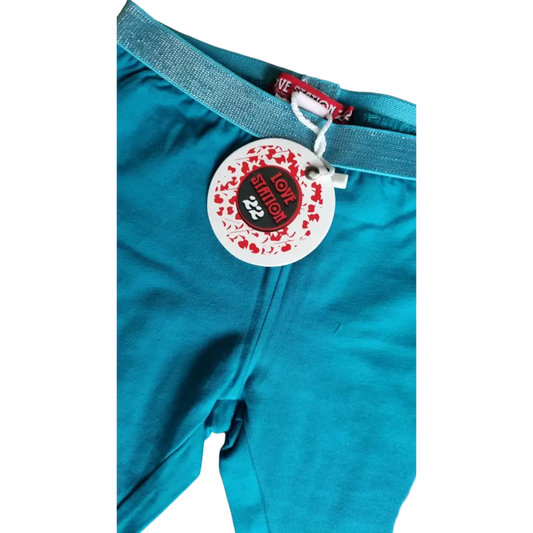 Legging -- Basic22 - 98/104 / Blauw - kinderkleding