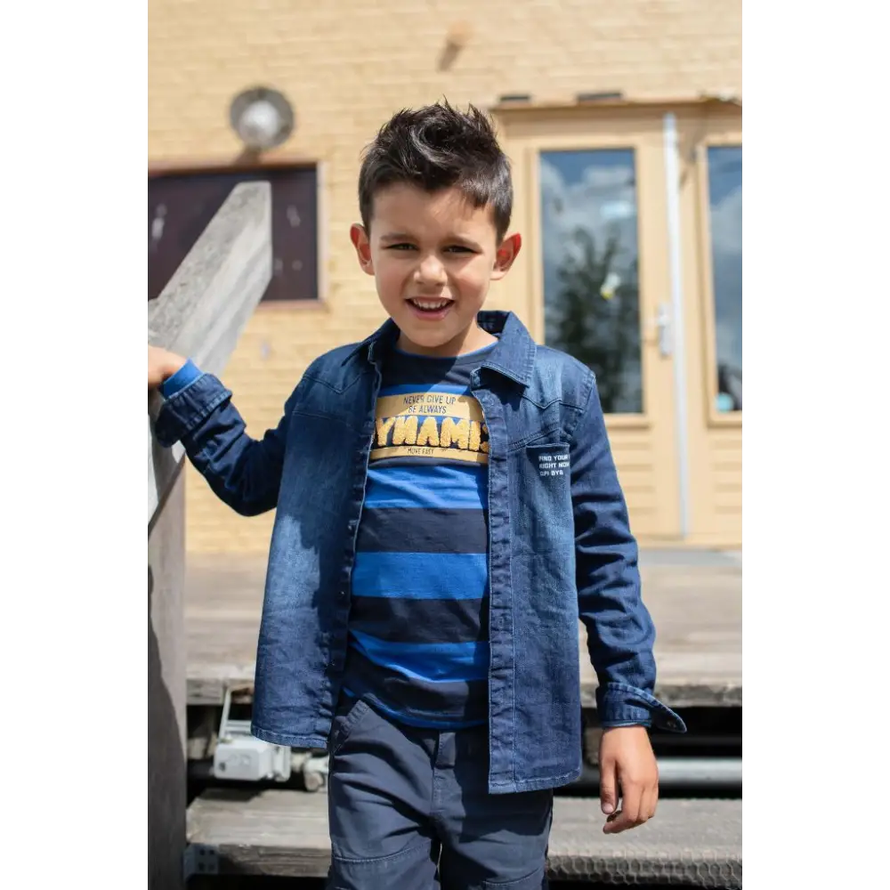 Longsleeves -- Karas - 110/116 / Blauw - kinderkleding