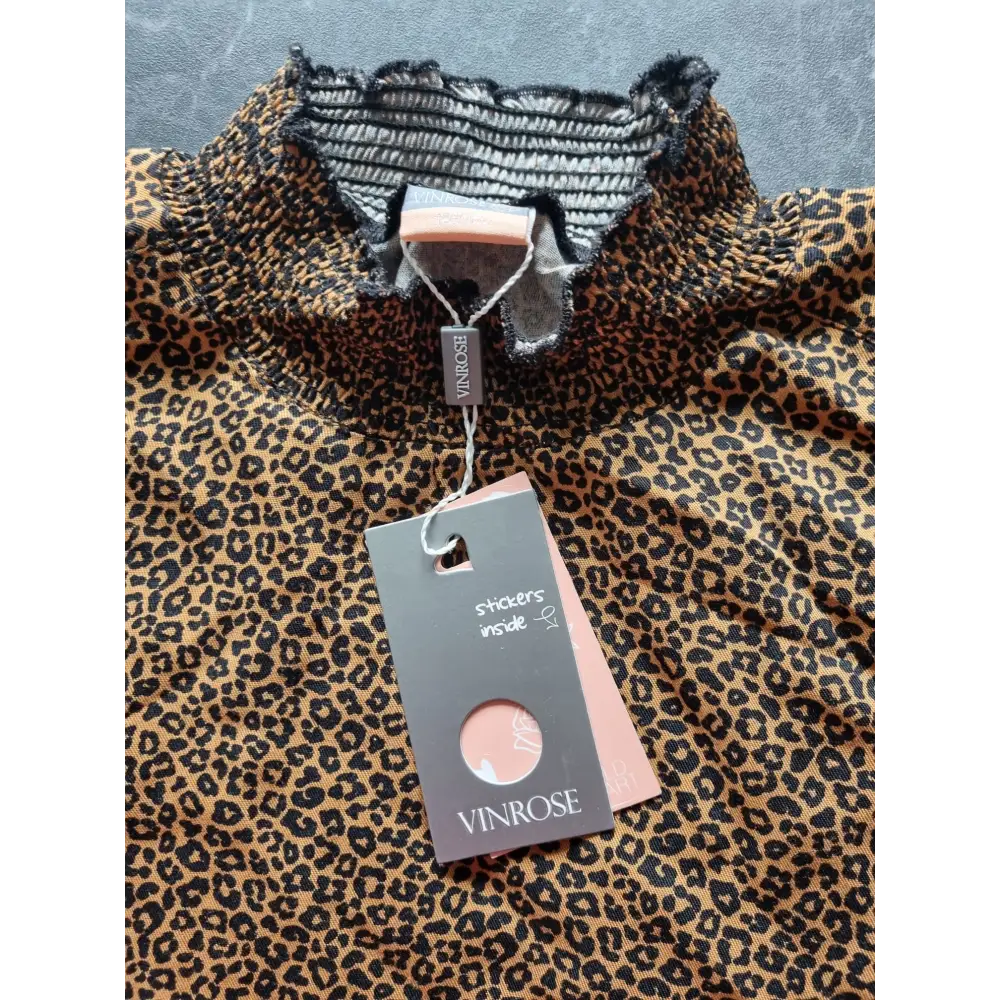 Longsleeves -- Leopard - 146/152 / Bruin - kinderkleding