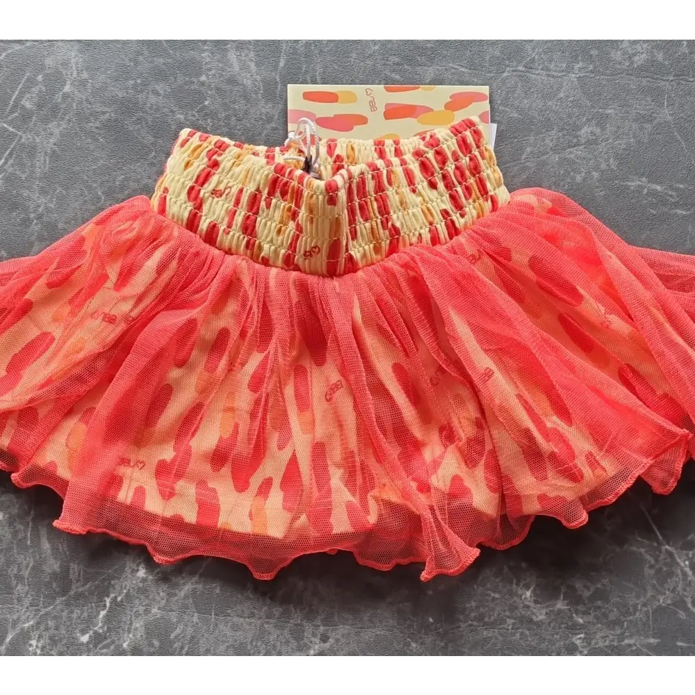 Rok -- Fun Stains Pink - 68 / Geel - kinderkleding