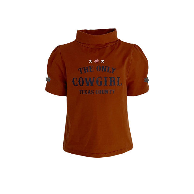 Shortsleeves -- Danielle - 122/128 / Bruin - kinderkleding