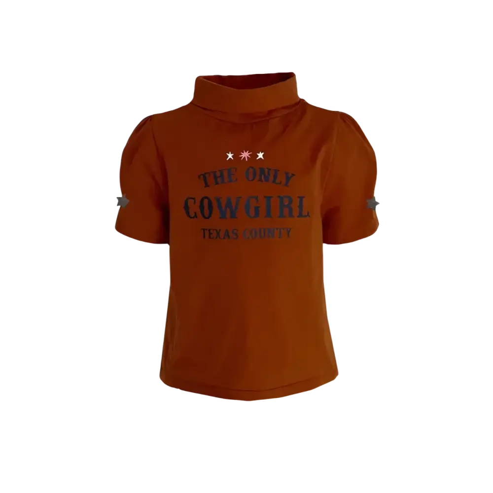 Shortsleeves -- Danielle - 122/128 / Bruin - kinderkleding