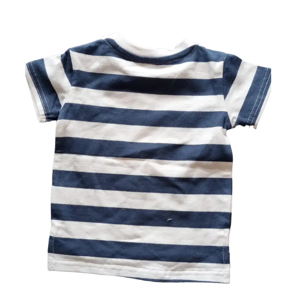Shortsleeves -- Deep Sea Stripes - 74 / Blauw - kinderkleding