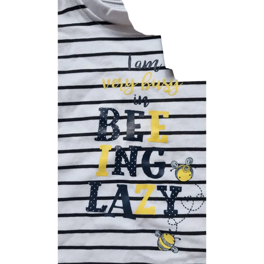 Shortsleeves -- Lazy - 62 / Wit - kinderkleding