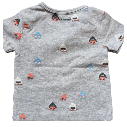 Shortsleeves -- Little Monsters - 56 / Grijs - kinderkleding