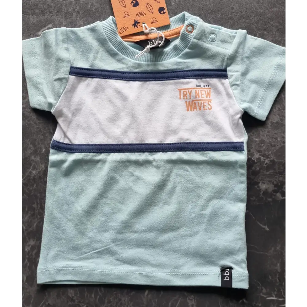 Shortsleeves New Waves 68 / Blauw kinderkleding