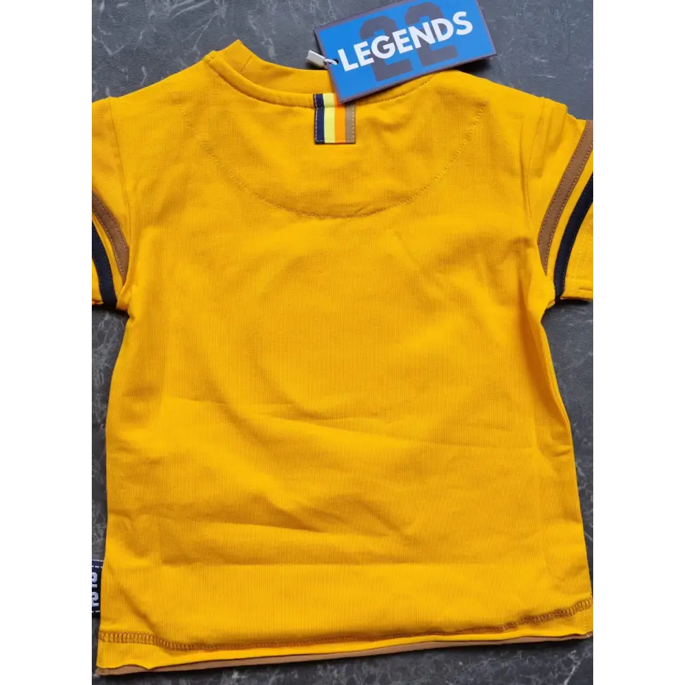 Shortsleeves Ruben 86/92 / Geel kinderkleding