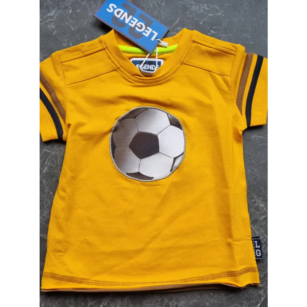 Shortsleeves Ruben 86/92 / Geel kinderkleding
