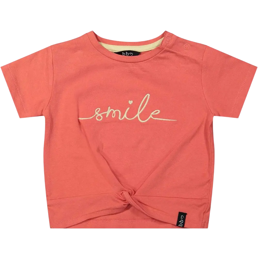 Shortsleeves -- Smile - 104 / Roze - kinderkleding
