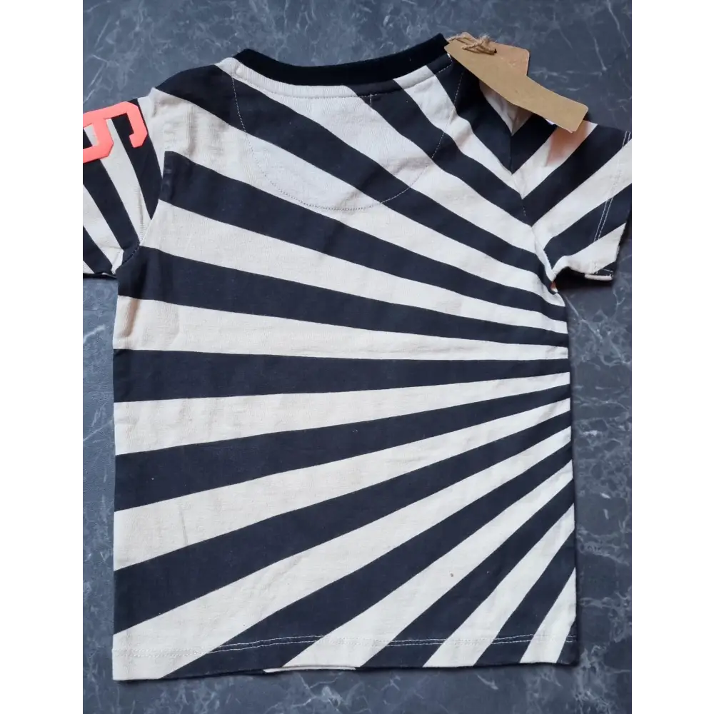 Shortsleeves -- Stripes - 98 / Zwart - kinderkleding