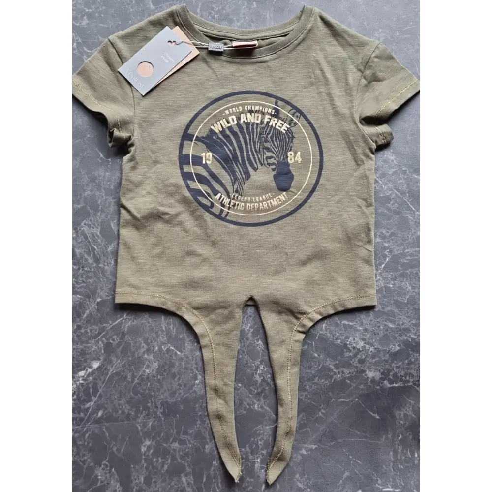 Shortsleeves -- Wild and Free - 98/104 / Groen - kinderkleding