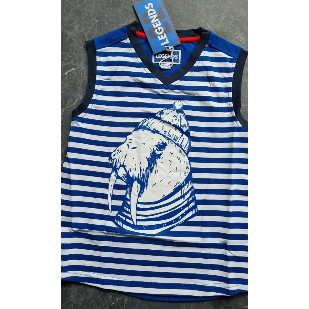 Top -- Gilberto - 122/128 / Blauw - kinderkleding