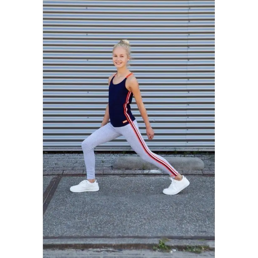 Top -- Glennis - 104/110 / Blauw - kinderkleding