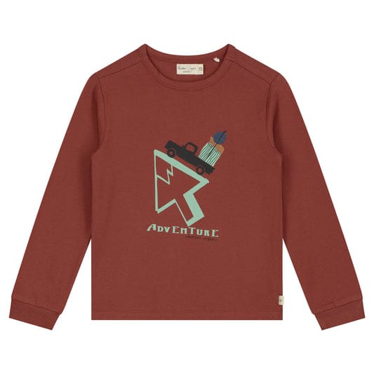 Longsleeve -- Adventure Drive - 140 / Rood - kinderkleding