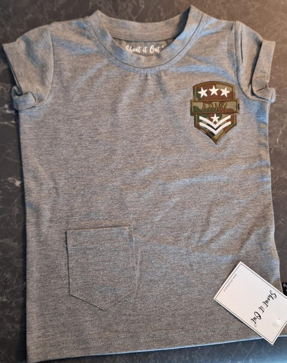 Shortsleeve -- Army - kinderkleding