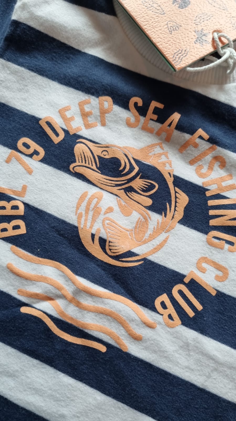 Shortsleeve -- Deep Sea Stripes - 74 / Blauw - kinderkleding