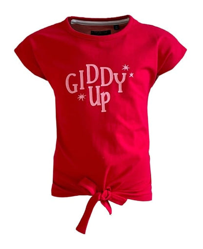 Shortsleeve -- Giddy - 158/164 / Rood - kinderkleding