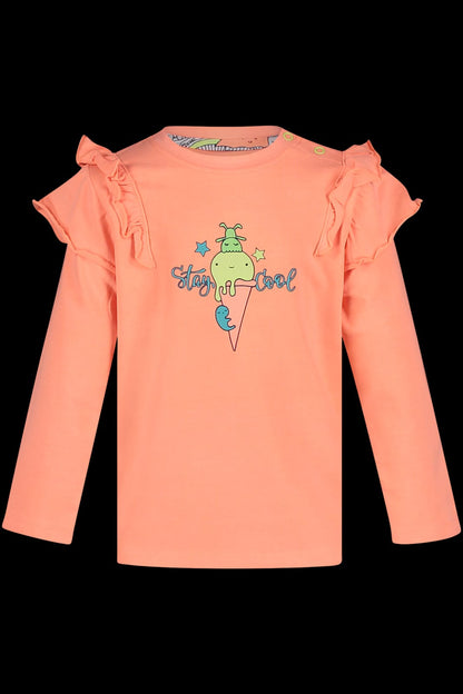 Longsleeve -- Orit - 98 / Oranje - kinderkleding