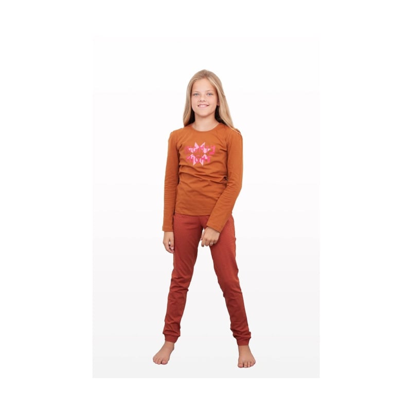 Pyjama -- Star - 146/152 / Bruin - kinderkleding