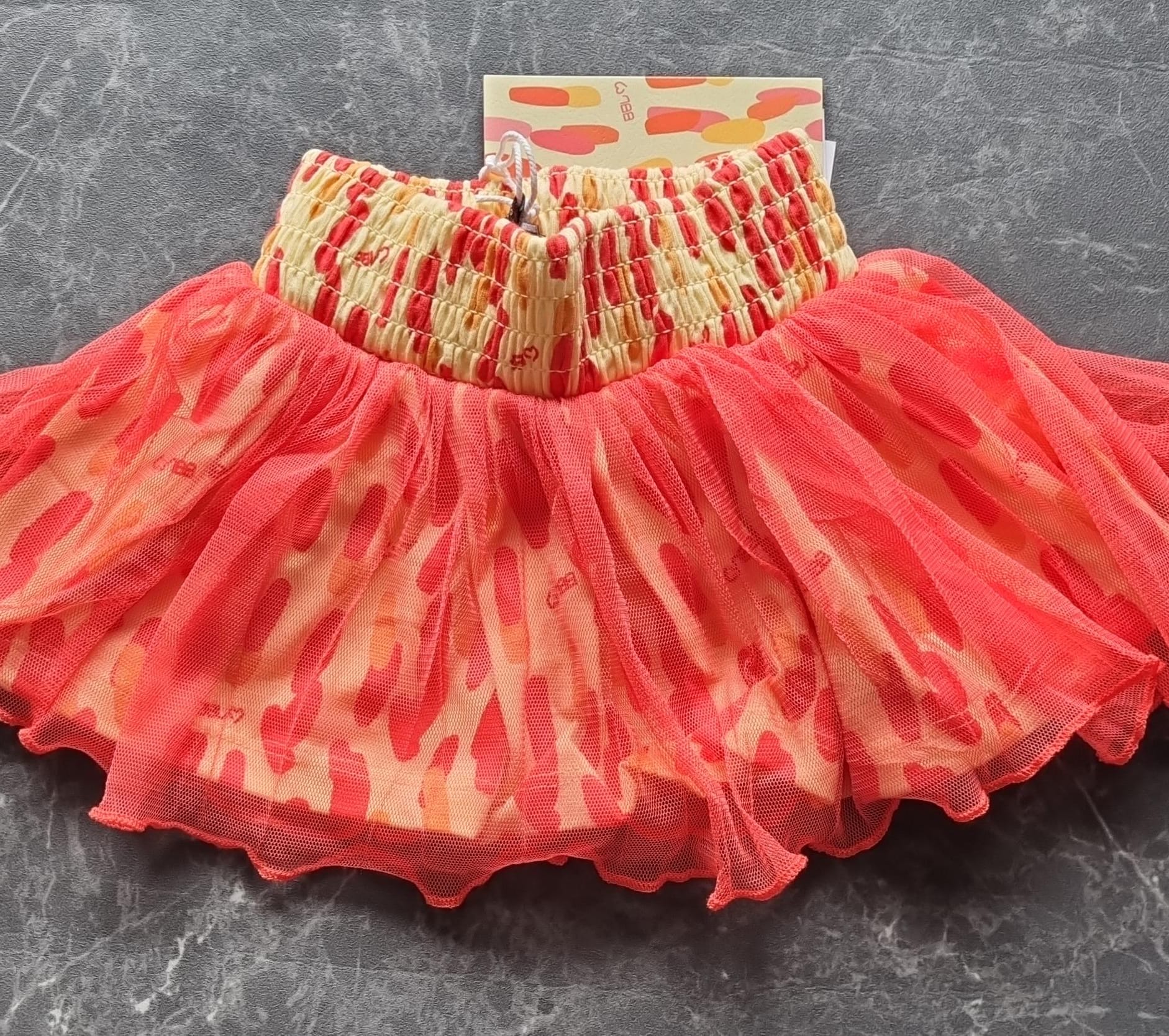 Rok -- Fun Stains Pink - 68 / Geel - kinderkleding