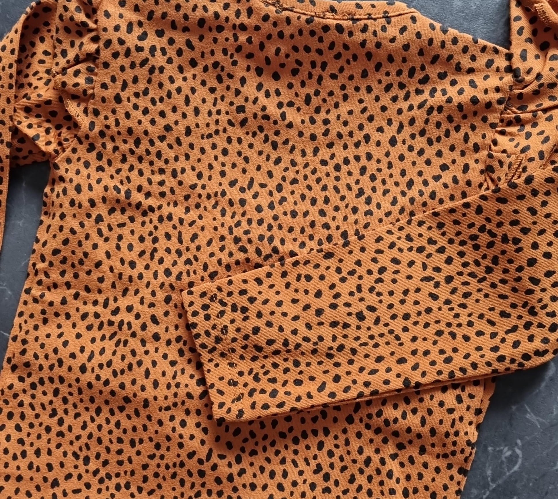 Longsleeve -- Spots - 68 / Bruin - kinderkleding