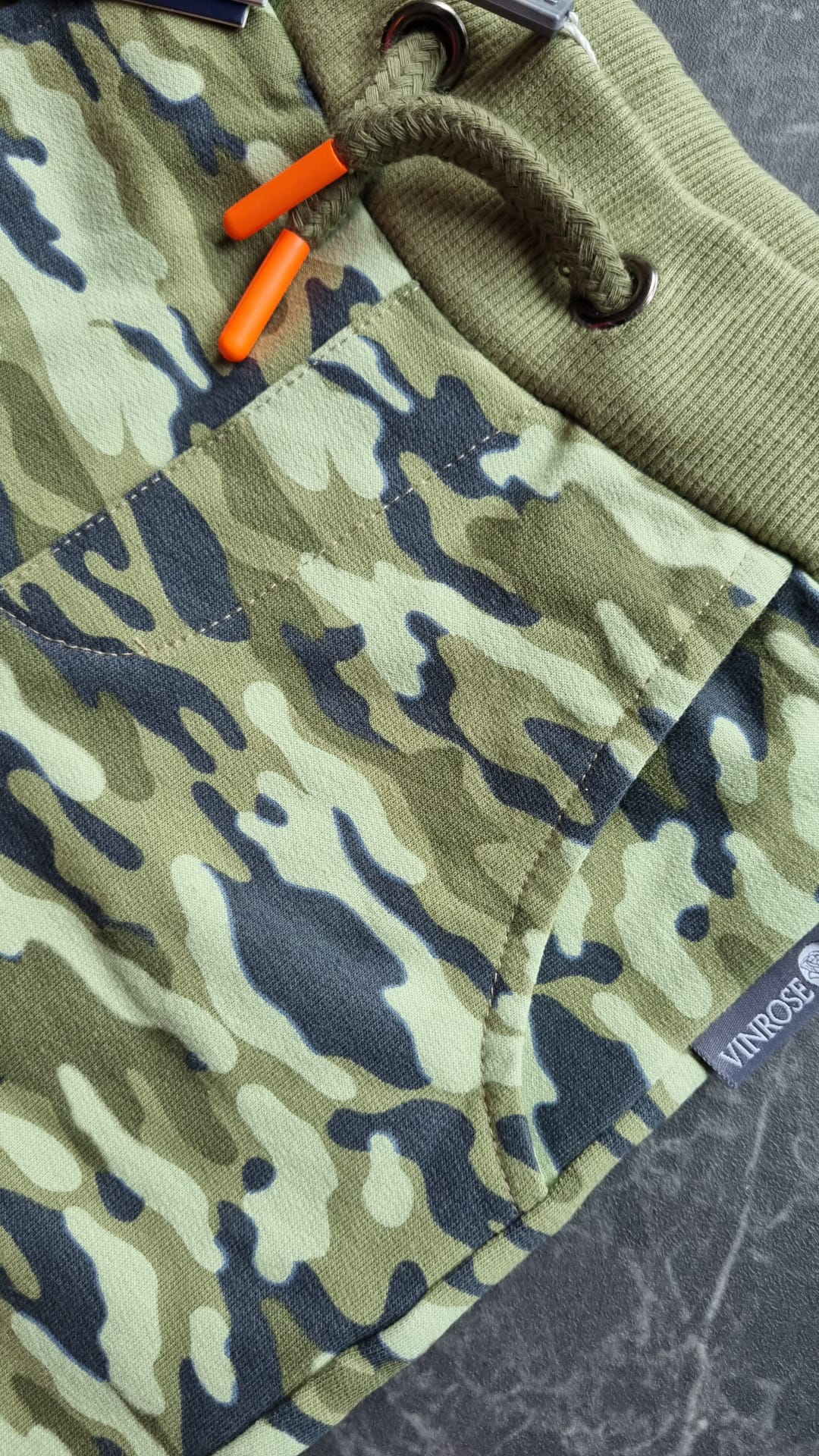 Short -- Army - 86/92 / Groen - kinderkleding