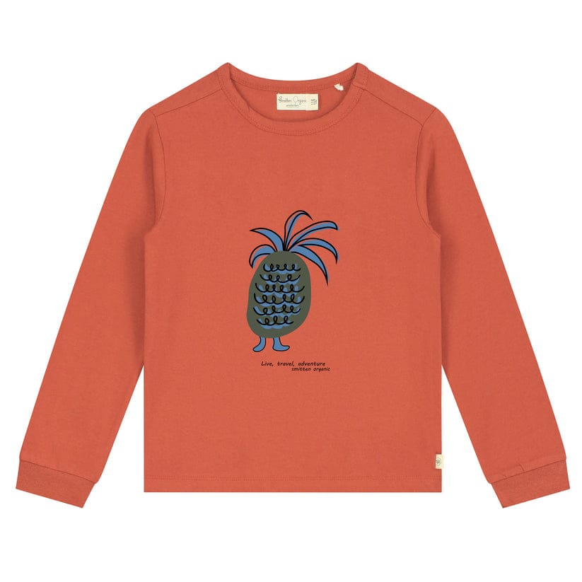 Longsleeve -- Adventure Live - 140 / Oranje - kinderkleding