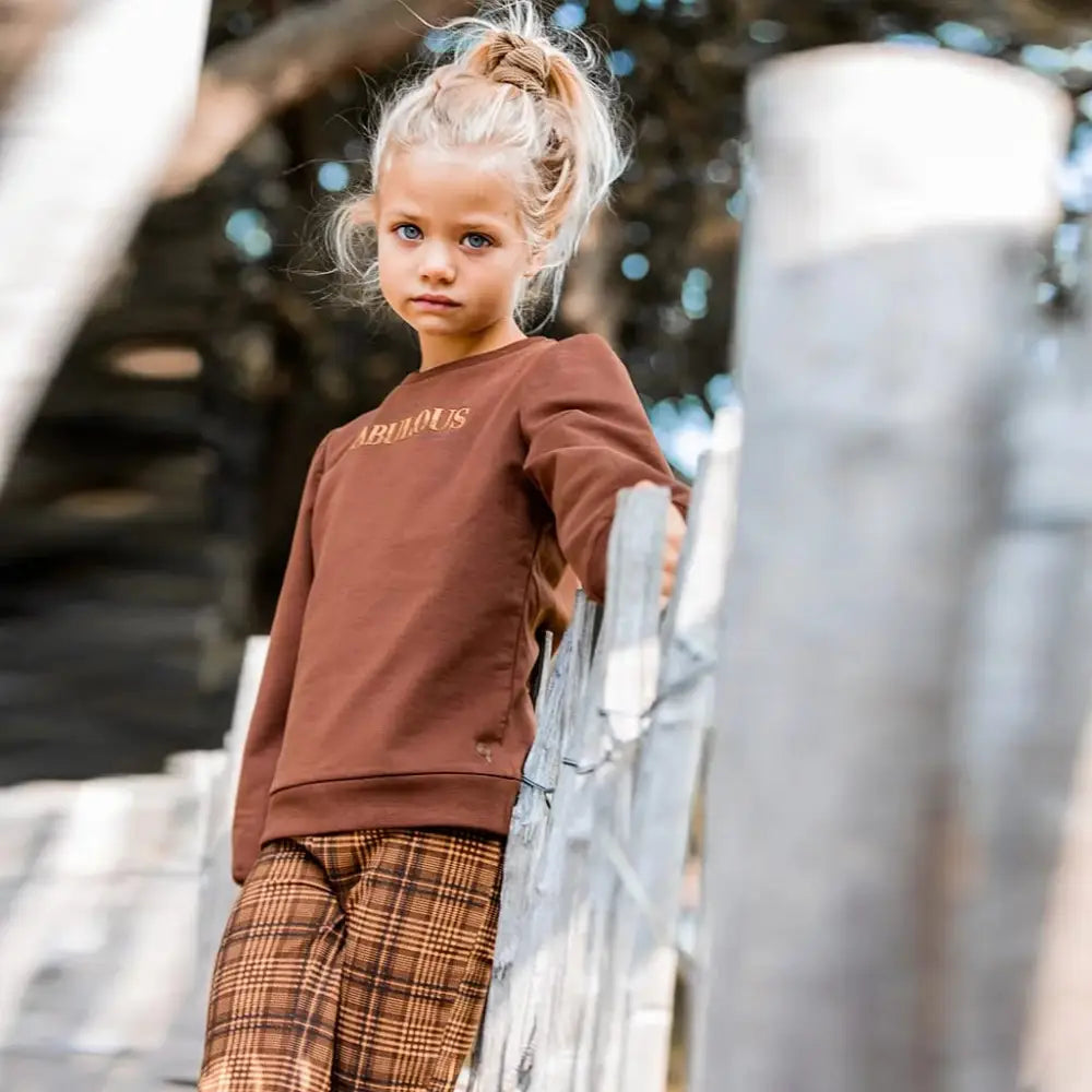 Broek Kloise 110/116 / Bruin kinderkleding