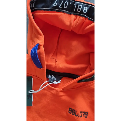 Hoodie -- BBL Basic - 68 / Oranje - kinderkleding