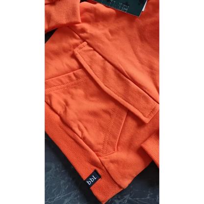Hoodie -- BBL Basic - 68 / Oranje - kinderkleding
