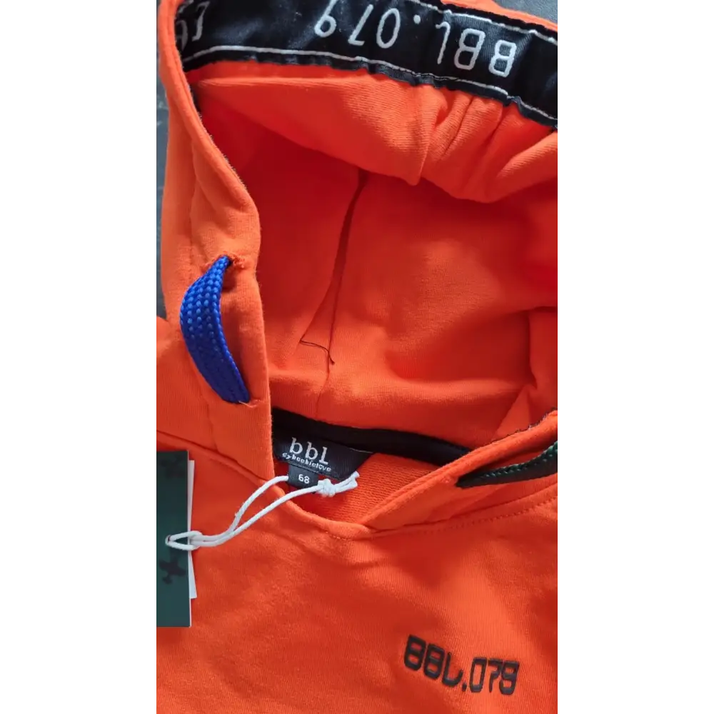 Hoodie -- BBL Basic - 68 / Oranje - kinderkleding