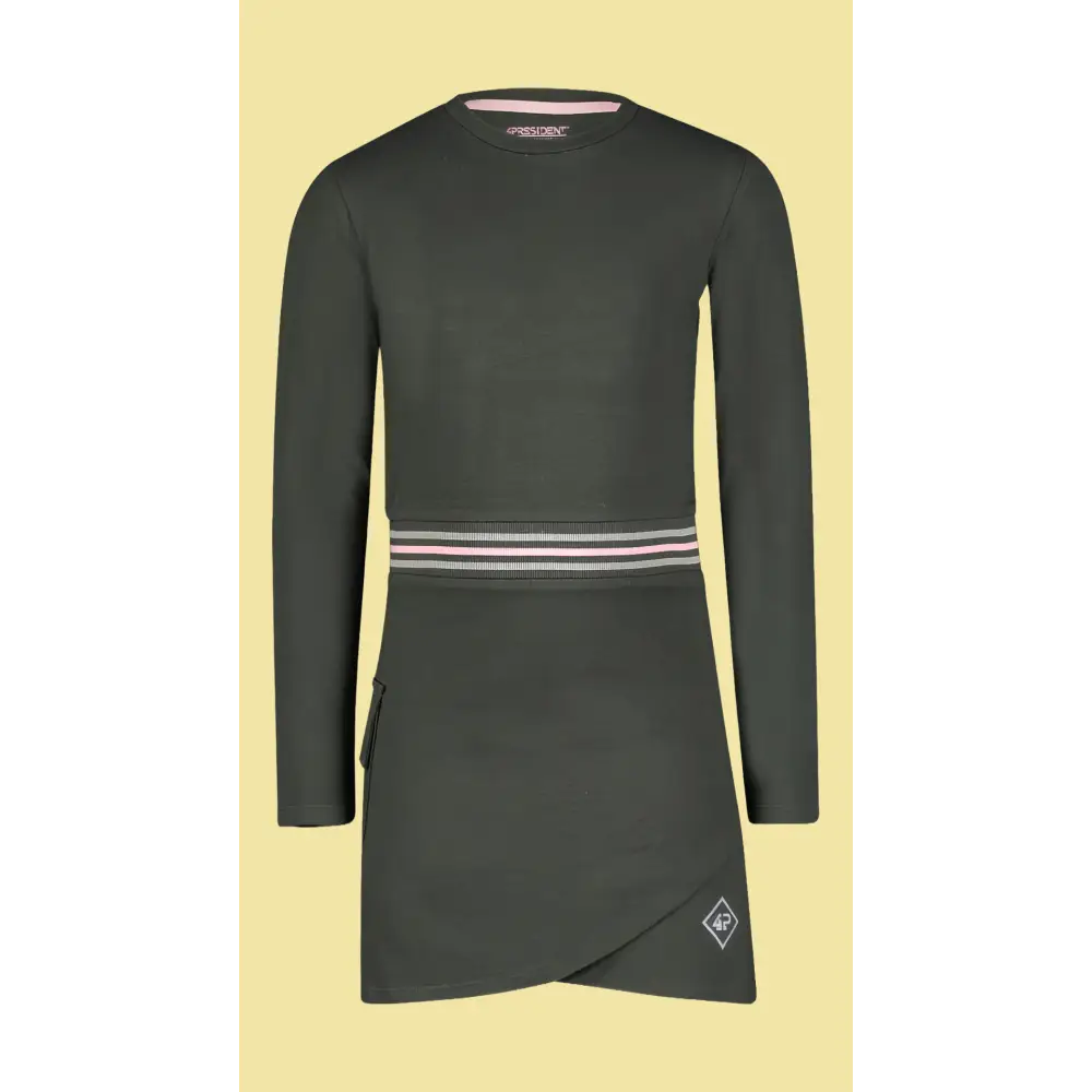 Jurk -- Olive - 92 / Groen - kinderkleding