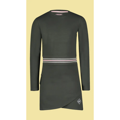 Jurk -- Olive - 92 / Groen - kinderkleding