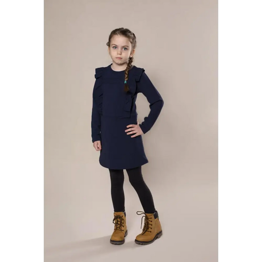 Jurk Rufles 146 / Blauw kinderkleding