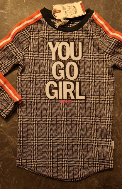 Jurk -- You Go - 92 / Bruin - kinderkleding