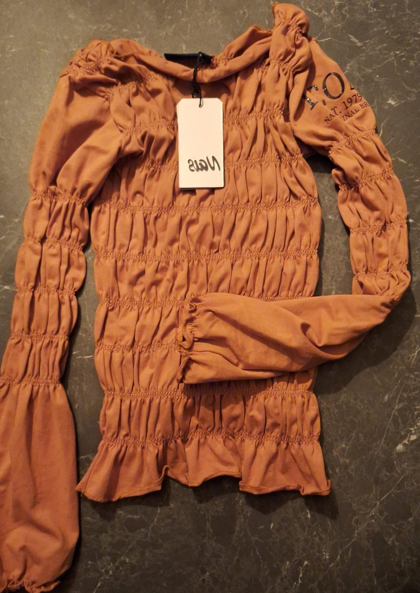 Longsleeve -- Heidi - 158/164 / Oranje - kinderkleding