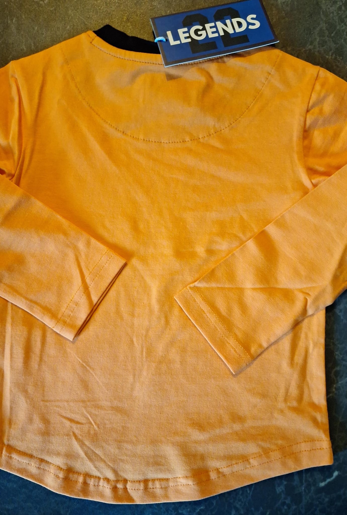 Longsleeve -- Lars Dog - 86/92 / Oranje - kinderkleding