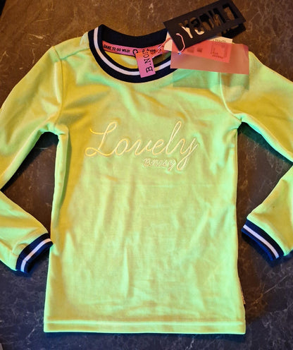 Longsleeve -- Lovely - 98 / 104 / Groen - kinderkleding