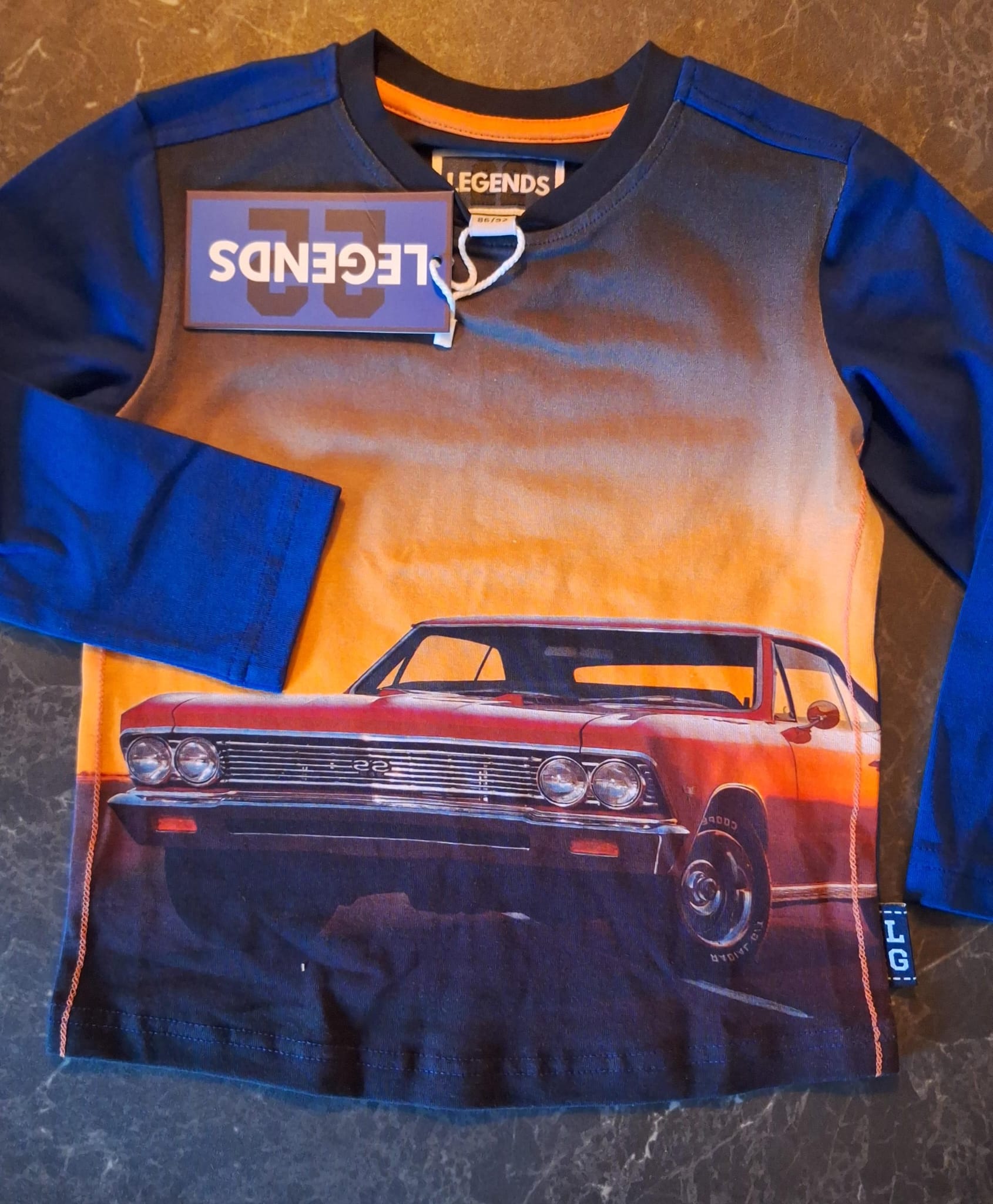 Longsleeve -- Mees - 86/92 / Blauw - kinderkleding