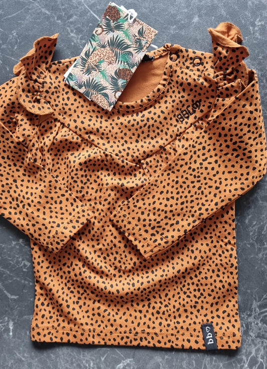 Longsleeve -- Spots - 68 / Bruin - kinderkleding