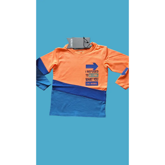 Longsleeves -- Maarten - 92 / Oranje - kinderkleding