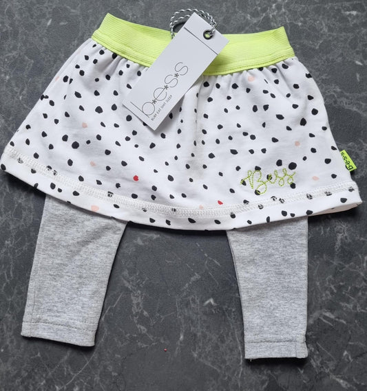 Rok / Legging -- Dotted - 50 / Wit - kinderkleding