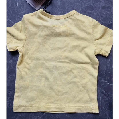 Shortsleeves Big Monster 50 / Geel kinderkleding