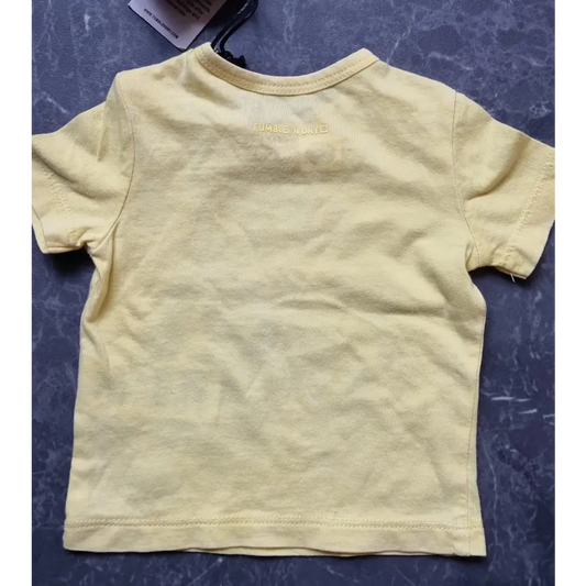 Shortsleeves Big Monster 50 / Geel kinderkleding